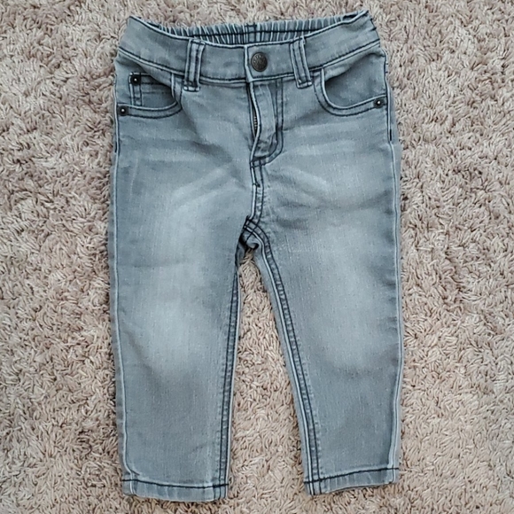 Baby Boy Gray Denim Jeans - Picture 1 of 3